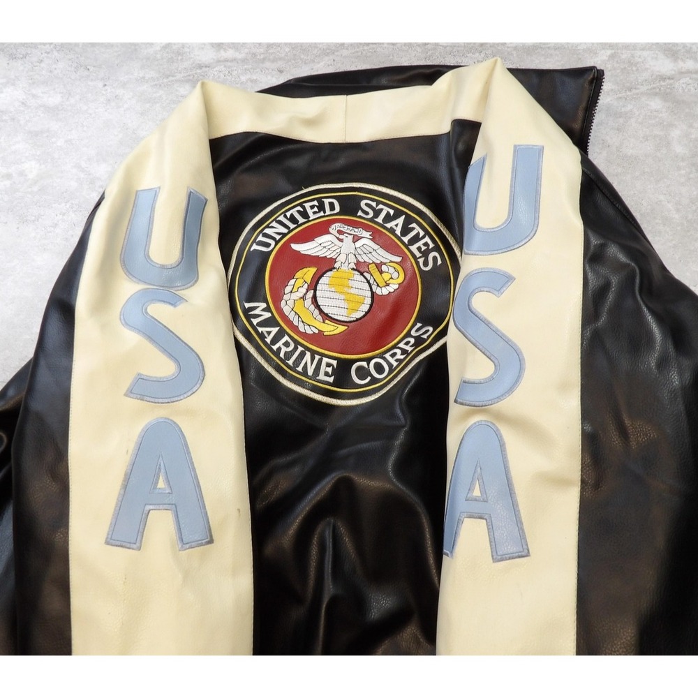 Zorro United States Marine Corps Jacket Mens 3XL Eagle Fleece Lined USA Military - Picture 10 of 11